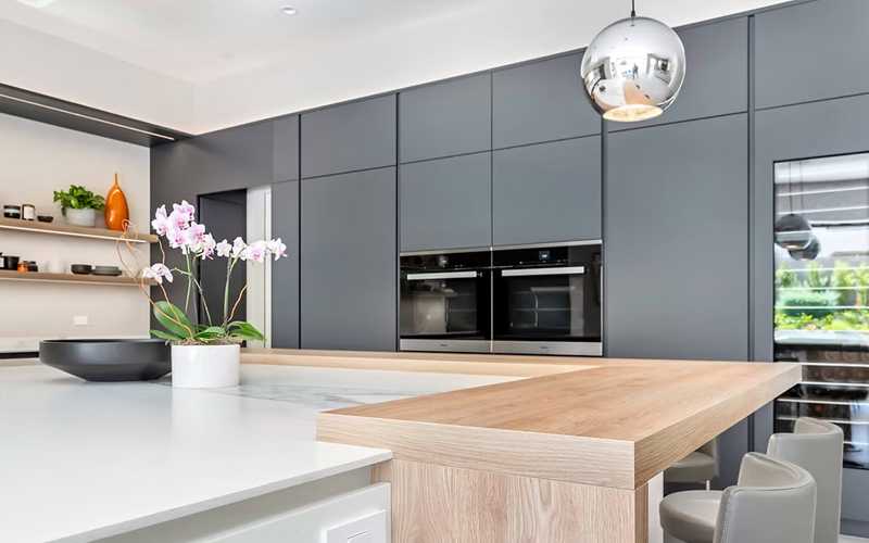 Sleek Modern Kitchen Wall Cabinets