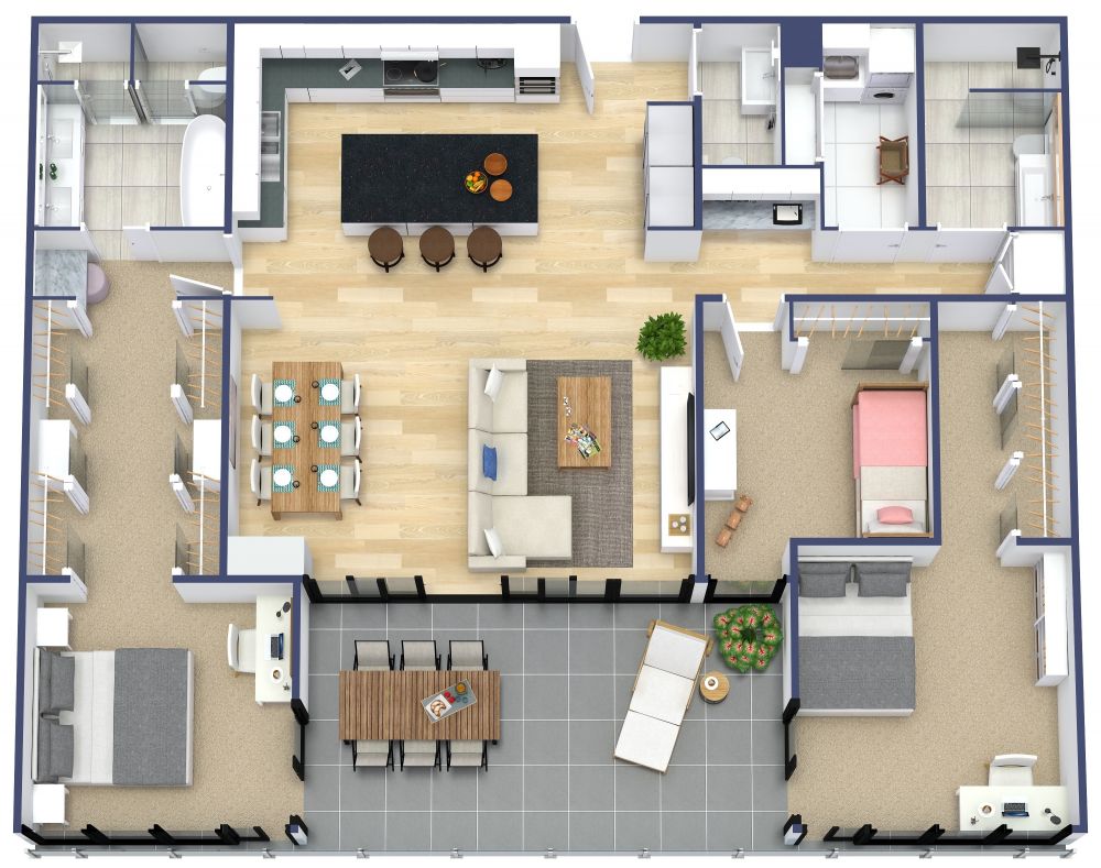 3 Bedroom House Plan Design