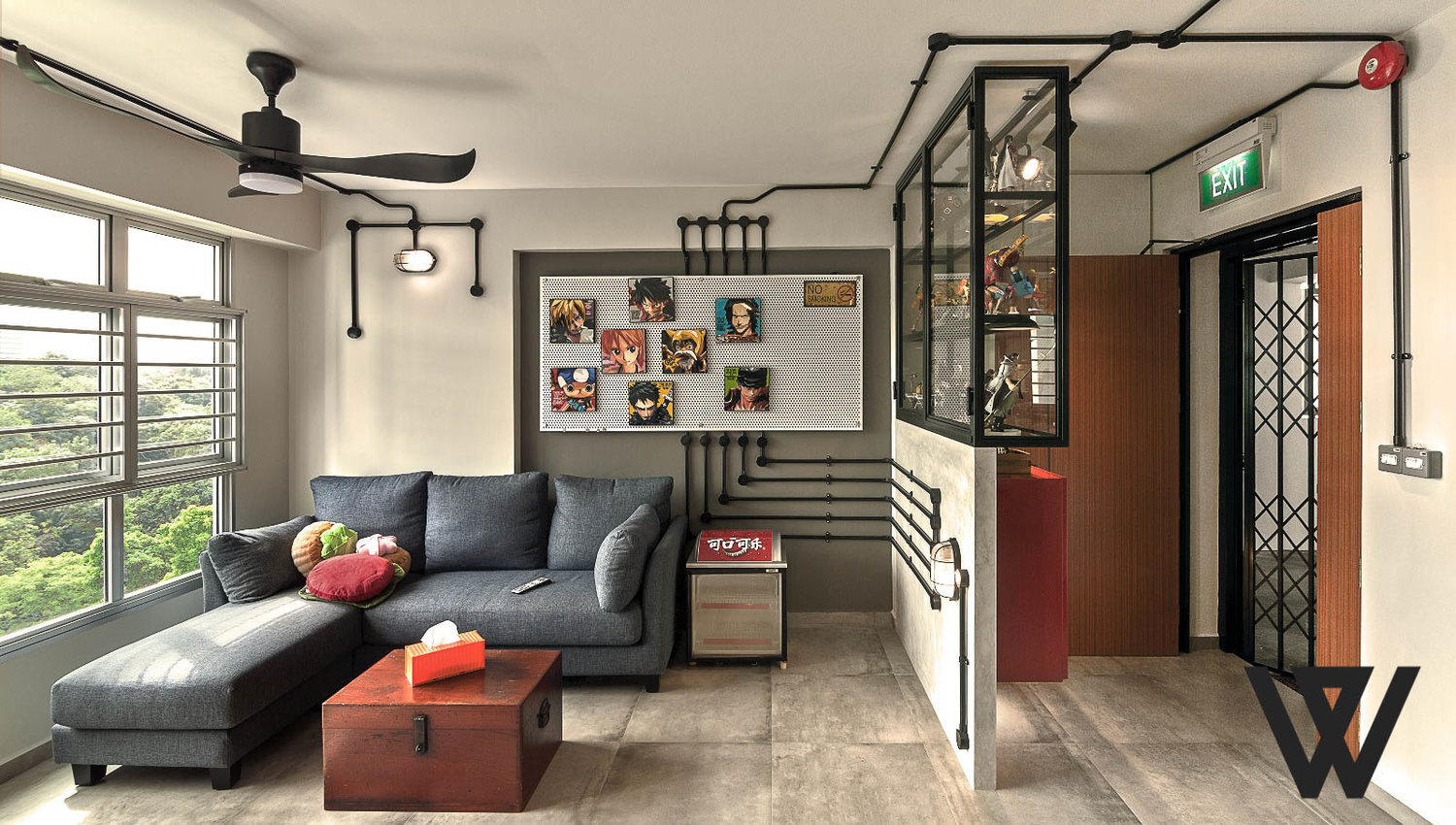 3-Room Flat Interior Design Ideas